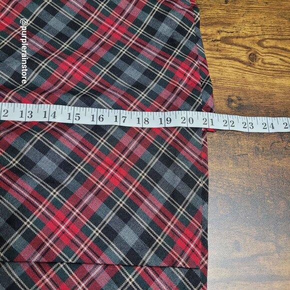 Vtg Willow Bay Tartan Plaid Wrap Skirt Size 14 Preppy 80's 90's Academia - Picture 9 of 10